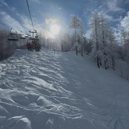 Facing The Sestriere Slopes *