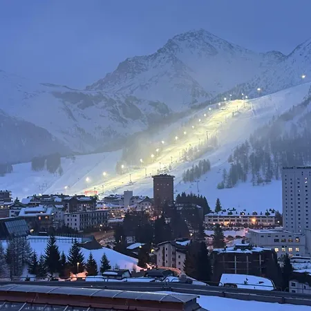 Facing The Sestriere Slopes Borgata Sestriere