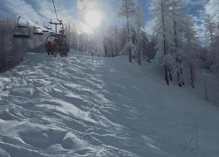 Facing The Sestriere Slopes *