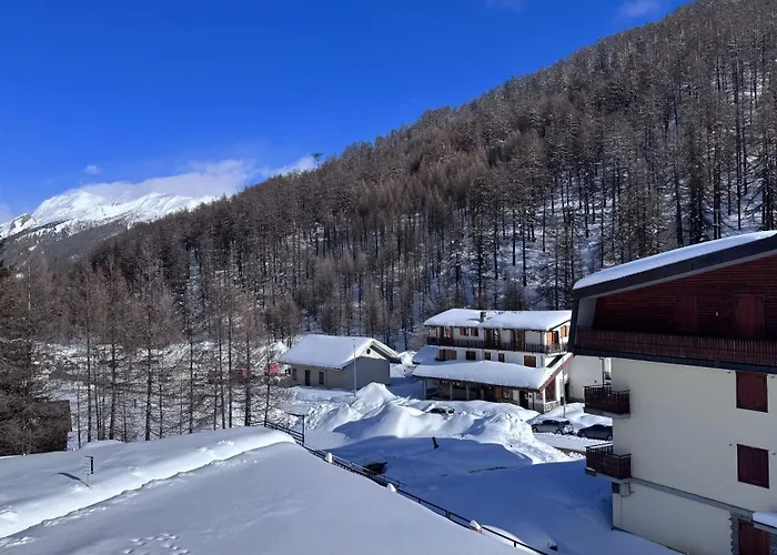 Facing The Sestriere Slopes Borgata Sestriere